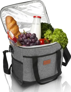 Lospitch 25L Kühltasche Faltbar Kühlkorb Kühlbox Isoliertasche Thermotasche Picknicktasche Für Lebensmitteltransport, Grau 13 Lospitch 25L Kühltasche Faltbar Kühlkorb Kühlbox Isoliertasche Thermotasche Picknicktasche Für Lebensmitteltransport, Grau -Haushaltswaren Store d2ef7b9c6321a57f0b7cd2421e913945