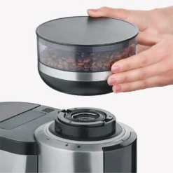 SEVERIN FILKA Vollautomat Für Filterkaffee Mit Thermokanne KA 4851 Aus Edelstahl, Matt-schwarz Edelstahl-gebürstet -Haushaltswaren Store d2fa9b3292f6ad6dba6c29e62c31c385