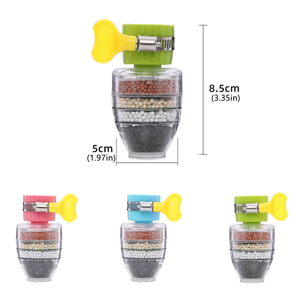 Aktivkohle Wasserhahn Wasserfilter, Wasserhahn Wasserfilter, Universal Interface Home Küche Wasserhahn, Küchenarmatur Filter 4 Aktivkohle Wasserhahn Wasserfilter, Wasserhahn Wasserfilter, Universal Interface Home Küche Wasserhahn, Küchenarmatur Filter – Bild 2