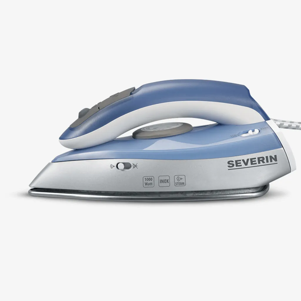 SEVERIN Reise-Dampfbügeleisen BA 3234 Silber / Blau 16 SEVERIN Reise-Dampfbügeleisen BA 3234 Silber / Blau – Bild 14
