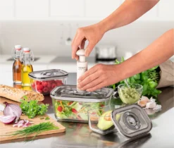 Caso Vakuum-Frischebehälter 3er Set - Für Platzsparende Aufbewahrung (1er Pack) 41 Caso Vakuum-Frischebehälter 3er Set - Für Platzsparende Aufbewahrung (1er Pack) -Haushaltswaren Store d393ed46dc00b2d6d63b6d281afeeb3f