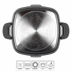 STONELINE® Smell Well Eckpfanne 24 X 24 Cm, Inkl. Glasdeckel Mit Geruchsfilter- Oder Aromafunktion -Haushaltswaren Store d418d620f3427d142d3fee568302e424