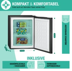 Bomann® Gefrierschrank, 42L Nutzinhalt, Mini Gefrierschrank Mit 2 Herausnehmbaren Gitterablagen, Gefrierschrank Mit Wechselbarem Türanschlag & Stufenloser Temperaturreglung - GB 7236 Schwarz 16 Bomann® Gefrierschrank, 42L Nutzinhalt, Mini Gefrierschrank Mit 2 Herausnehmbaren Gitterablagen, Gefrierschrank Mit Wechselbarem Türanschlag & Stufenloser Temperaturreglung - GB 7236 Schwarz -Haushaltswaren Store d41d370fd74e4642c5dce7378914f315