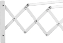 HOMCOM Wandtrockner Wäscheständer Für Wandmontage Ausziehbar Standtrockner Platzsparender Wäschetrockner Gesamttrockenlänge 57,5cm Für Drinnen Und Draußen Metall Weiß 63,5 X 60 X 20 Cm -Haushaltswaren Store d4c08fc465e69490b7678943e38a5680