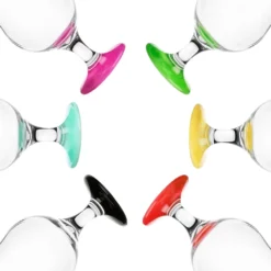 Cocktailgläser Set 6 Stück 400ml (max. 470ml) Longdrinkgläser Bargläser Hurricane Groß (Bunt) -Haushaltswaren Store d4fb49c42c1177c920b4e197bdd4ee0c