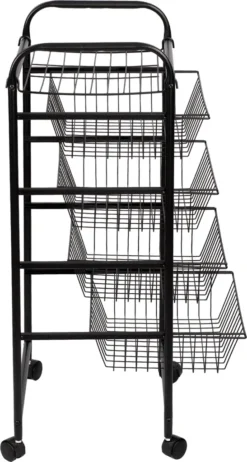 Küchenwagen ’Rudbjerg’ Mit 4 Gitterkörben Metall Schwarz 13 Küchenwagen ’Rudbjerg’ Mit 4 Gitterkörben Metall Schwarz -Haushaltswaren Store d50fc646a98c1e6b298111be6c38c544