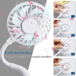 Klippbarer Ventilator Akku Leise USB Klemmbarer Tischventilator Schwenkbar 360° 3 Geschwindigkeiten Wiederaufladbar Schreibtisch Mini Auto Clip-Ventilator Fan -Haushaltswaren Store d51c6c9c0af26dd39ed665661bd7ac32