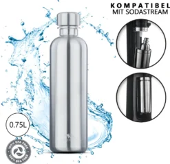 MATE OF STEEL - Flipper - 0.75L Edelstahl-Flasche 8 MATE OF STEEL - Flipper - 0.75L Edelstahl-Flasche -Haushaltswaren Store d55089d965d45a5c801f0c1a99c7827b