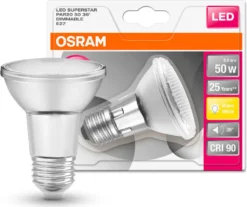 Osram LED Leuchtmittel PAR20 Glas Reflektor 5W = 50W E27 345lm FS Warmweiß 2700K 36° DIMMBAR -Haushaltswaren Store d5d71d4f650eb140658488c508f817ff
