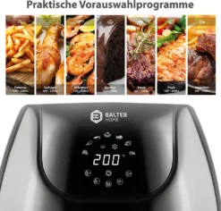 BALTER Heissluft Friteuse Heißluftfritteuse Fritteuse XL-Touch 3,6 L HL-360 -Haushaltswaren Store d616a086252e37e4393ff4c57d4c074f
