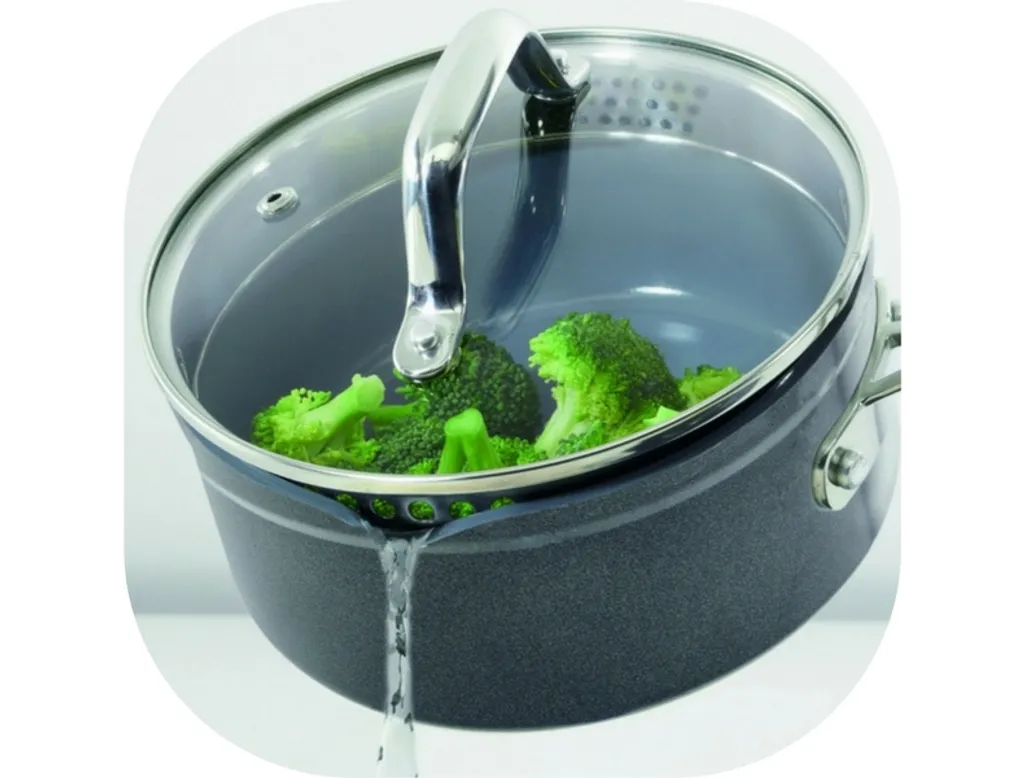 LAGUIOLE Kochtopf 20 Cm Glasdeckel Ausgießer 3,1 Liter Antihaftbeschichtung Induktion Schwarz*00764 4 LAGUIOLE Kochtopf 20 Cm Glasdeckel Ausgießer 3,1 Liter Antihaftbeschichtung Induktion Schwarz*00764 – Bild 2