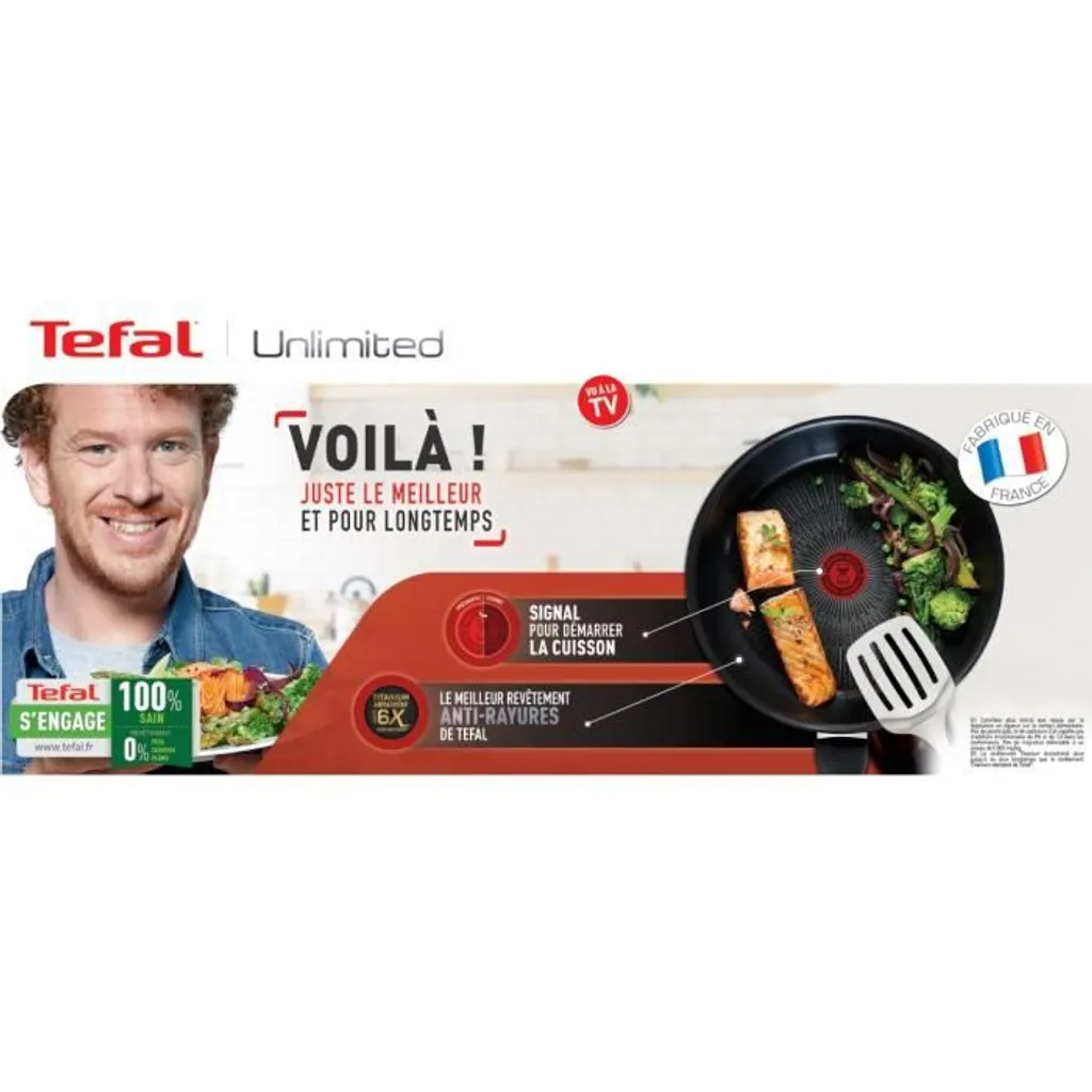 TEFAL G2550502 26 Cm UNBEGRENZTER Herd Alle Kochfelder Einschließlich Induktion - Französische Herstellung - Schwarz 8 TEFAL G2550502 26 Cm UNBEGRENZTER Herd Alle Kochfelder Einschließlich Induktion - Französische Herstellung - Schwarz – Bild 6