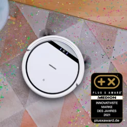 MEDION Saugroboter Mit Ladestation E32 (Modell 2021, Roboterstaubsauger Für Hartböden, Fliesen, Laminat, Tierhaar Optimiert, Direktabsaugung, Autom. Rückkehr Zur Ladestation) 12 MEDION Saugroboter Mit Ladestation E32 (Modell 2021, Roboterstaubsauger Für Hartböden, Fliesen, Laminat, Tierhaar Optimiert, Direktabsaugung, Autom. Rückkehr Zur Ladestation) -Haushaltswaren Store d7e5d47367304456cf748594dea0f549