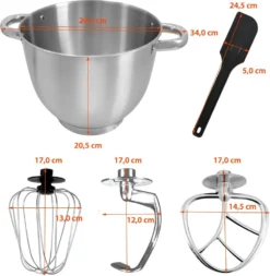 Syntrox Küchenmaschine Knetmaschine Mit Fleischwolf Und Mixer - Rot -Haushaltswaren Store d838e8ad7c0dc2c4d8b7ed5b84879b70