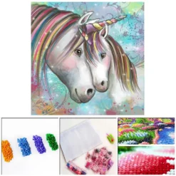 5D DIY Diamond Painting Full Diamant Kreuzstich Stickerei Malerei Einhorn Bilder Deko 30x30cm -Haushaltswaren Store d88492d5e162a2569ba1f5259aef5484
