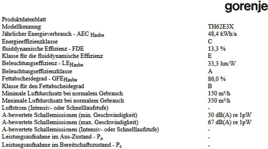 Gorenje - TH62E3X - Dunstabzugshaube - 60 Cm 8 Gorenje - TH62E3X - Dunstabzugshaube - 60 Cm – Bild 6