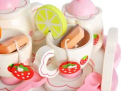 Kinder Teeservice Set Holz Zubehör Für Die Kinderküche, 16-tlg. Ab 3 Jahre Rollenspiele Für Mädchen Und Jungs 9418 -Haushaltswaren Store d897b303c578c2fb53f33cf826f5cce8