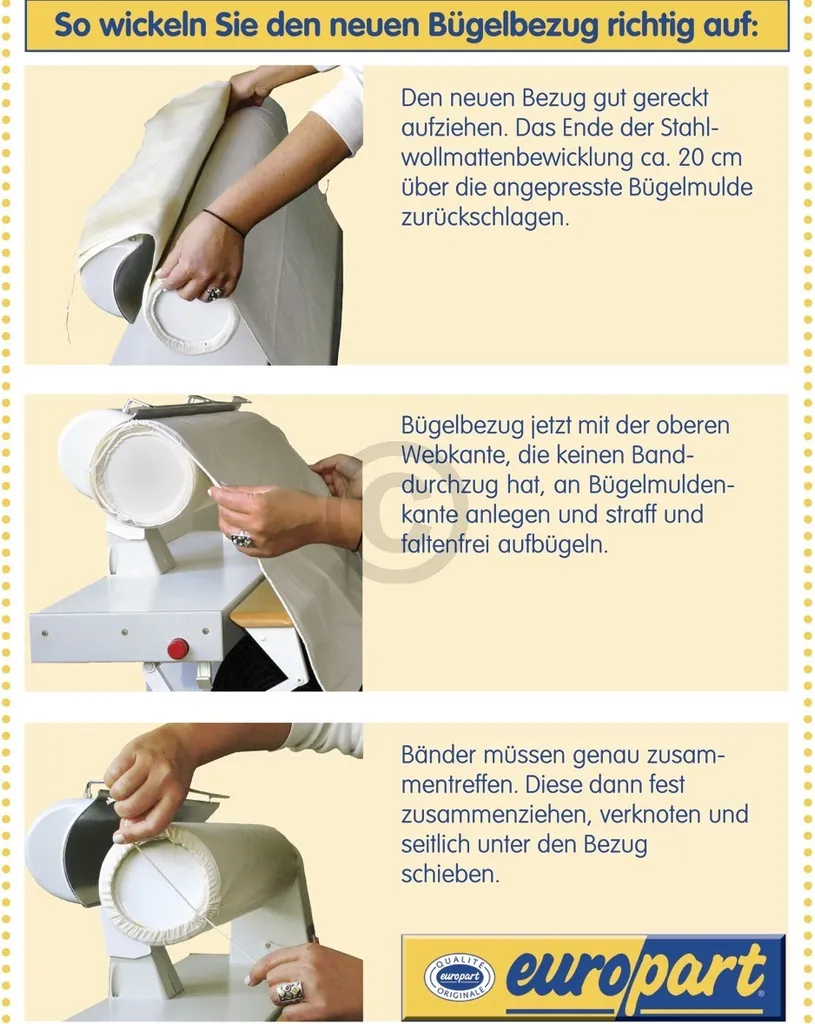 Bügeltuch Universal Bügelautomat 85cm Baumwolle AEG Electrolux 8996470168700 Miele1566620 Bosch Siemens 00450183 3 Bügeltuch Universal Bügelautomat 85cm Baumwolle AEG Electrolux 8996470168700 Miele1566620 Bosch Siemens 00450183