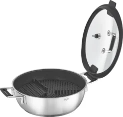 Rösle Schmorpfanne/Dampfgarer Mit Deckel Ø 28cm Silence Pro -Haushaltswaren Store d8ca241333bf5241d9630251a23c80eb