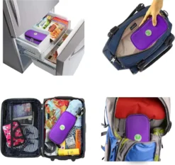 Insulin Kühltasche Reise Tasche - Medikamente Diabetiker Isoliert Tragbaren Kühler Tasche Für Insulin Pen Und Diabetes Kühltasche (Lila) -Haushaltswaren Store d91cc64df8875ee86993d77574a53f17