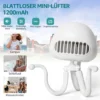 CMYBABEE Kinderwagen Ventilator, Tragbarer Blattloser Ventilator, 3-Gang-Optionen, Wiederaufladbarer, USB Ventilator, Für Kinderwagen, Schreibtisch, Zelt Und Reise, Handheld Ventilator-Weiß -Haushaltswaren Store d94b17bb9ea03749aaacb90e34afbee6