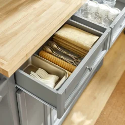 SoBuy FKW71-HG Kücheninsel Küchenwagen Mit Erweiterbarer Arbeitsplatte Küchenschrank Servierwagen Holz BHT Ca.: 115x92x46-71cm -Haushaltswaren Store d9540e54a696398e5e2c399d9dcac503