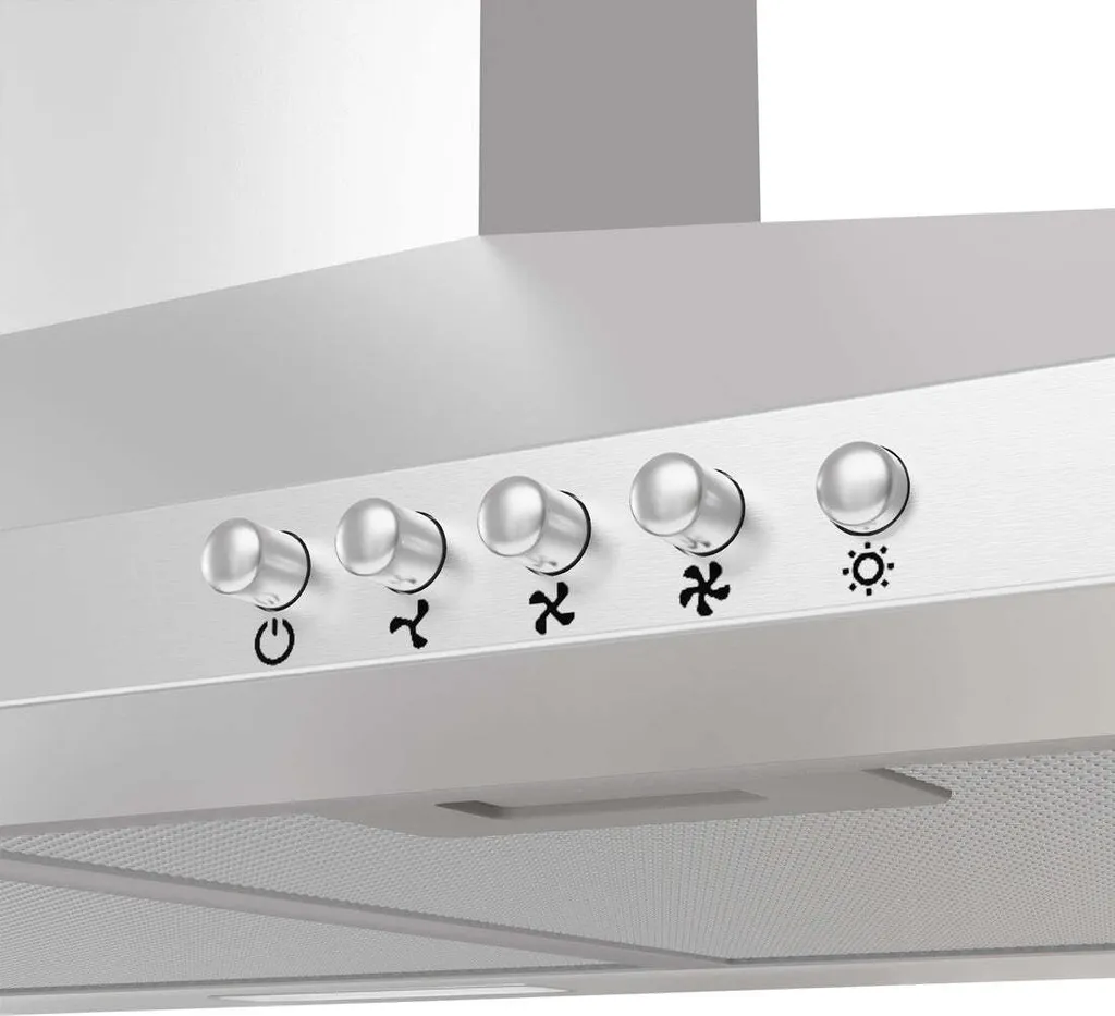 CIARRA 90cm Wandmontage Dunstabzugshaube Edelstahl Glas 370m³/h CBCS9201-OW 5 CIARRA 90cm Wandmontage Dunstabzugshaube Edelstahl Glas 370m³/h CBCS9201-OW – Bild 3