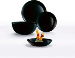 Geschirr Luminarc 9311622 Schwarz Gehärtetes Glas (19 Pcs) -Haushaltswaren Store d9cee576f6f905ccc51cf3bc43d3cad5