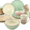 CreaTable 20310 Kombiservice Mandala Für 4 Personen, Steinzeug, Mehrfarbig (1 Set, 16-teilig) 2 CreaTable 20310 Kombiservice Mandala Für 4 Personen, Steinzeug, Mehrfarbig (1 Set, 16-teilig) -Haushaltswaren Store da2a3ec55f2d8ef2efc1cf512693ed71