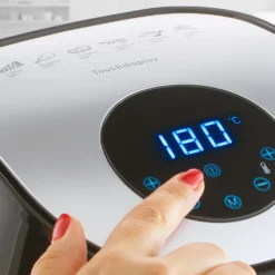 Monzana Heißluftfritteuse Digitales Touch-Display 3,6 L Ohne Öl Fett 6 Programme 1500 W Küche Fritteuse Heißluftofen Schwarz -Haushaltswaren Store da2a8e963eeef5cab89825e3d99ffb8c