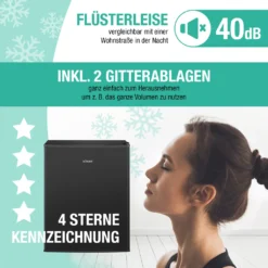 Bomann® Gefrierschrank, 42L Nutzinhalt, Mini Gefrierschrank Mit 2 Herausnehmbaren Gitterablagen, Gefrierschrank Mit Wechselbarem Türanschlag & Stufenloser Temperaturreglung - GB 7236 Schwarz 14 Bomann® Gefrierschrank, 42L Nutzinhalt, Mini Gefrierschrank Mit 2 Herausnehmbaren Gitterablagen, Gefrierschrank Mit Wechselbarem Türanschlag & Stufenloser Temperaturreglung - GB 7236 Schwarz -Haushaltswaren Store da3838219cd878b4cd3b2d4699c13887