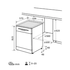 Exquisit Geschirrspüler GSP6012-030E Weiss | Standgerät | 12 Gedecke | Weiß -Haushaltswaren Store da69c324cce15a9714a39c4238334ece