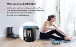 Roborock Auto Empty Dock For S7 ,S7 MaxV, Smart Bin Detection, HEPA Air Filter, Electrode Cleaning Brush (Schwarz) -Haushaltswaren Store da97dfd1986e428de57844926b806809