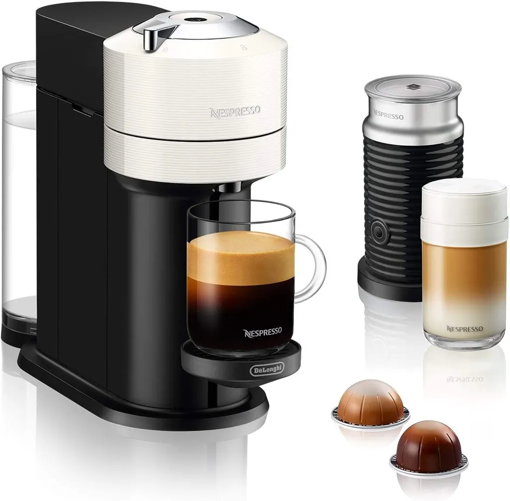 De'Longhi Nespresso-Kapselmaschine Vertuo Next ENV 120.W + Milchaufschäumer 3 De'Longhi Nespresso-Kapselmaschine Vertuo Next ENV 120.W + Milchaufschäumer