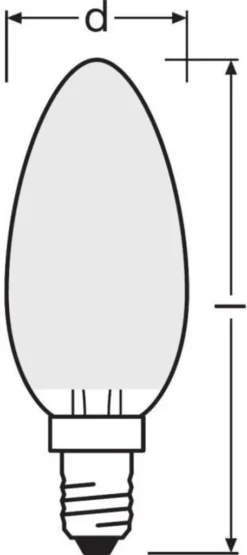 Osram LED Leuchtmittel Retrofit CLB 40 E14 4W Warmweiß, Weiß Matt -Haushaltswaren Store dc3be24fbd9a020823d2e856c44897c7