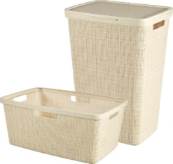 Curver Wäschekorb Jute 46 L, Beige, 70 % Recycelt 7 Curver Wäschekorb Jute 46 L, Beige, 70 % Recycelt -Haushaltswaren Store dc416471bda73019ba178777c2f73d0d