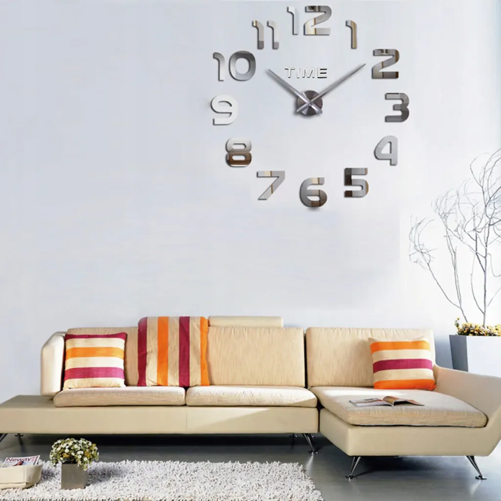 3D Wanduhren Wanduhr Groß Uhr Mute Decor Wandtattoo Modern Deko Geschenk Home Office Büro DIY Wohnwand Wohnzimmer Wand Decoration Design Schwarz Retoo 6 3D Wanduhren Wanduhr Groß Uhr Mute Decor Wandtattoo Modern Deko Geschenk Home Office Büro DIY Wohnwand Wohnzimmer Wand Decoration Design Schwarz Retoo – Bild 4
