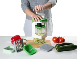Genius Nicer Dicer Julietti Spiralschneider Deluxe-Set 17-tlg, A82121 -Haushaltswaren Store dc7637bf00ccad8938cfda382280cf4d