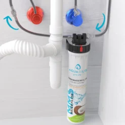 AQUARIUS Pro Life ® - ERSATZKARTUSCHE Für Trinkwasserfilter Für Die Küche - Ultra Feine 0,1 Mikron Porengröße - Innovatives 3-stufiges Filtersystem Inkl. Aktivkohle & Micro-Membran-System - Filtert Bis Zu 11.200 Liter/Jahr I Einbaufilter - Wasserfilter -Haushaltswaren Store dc95b18ab14c6c3a95bdd11c8e775323