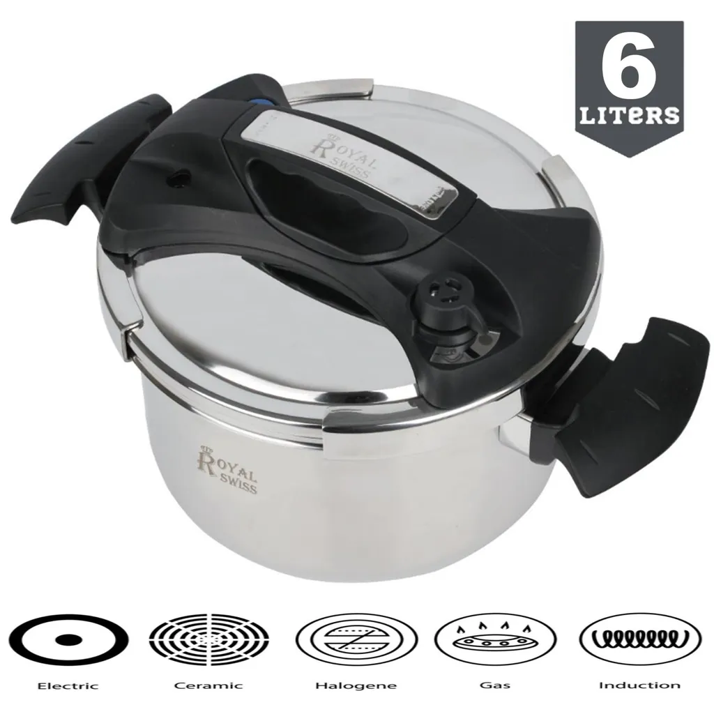 Induktion Schnellkochtopf 6 L Koch Topf Kochtopf Dampfkochtopf EDELSTAHL 7 Induktion Schnellkochtopf 6 L Koch Topf Kochtopf Dampfkochtopf EDELSTAHL – Bild 5