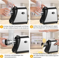 5 In 1 Elektrischer Gemüsehobel, 250W Automatische Gemüsereibe Mit 5 Kegel-Klingen, Edelstahl Gemüseschneider, Multifunktionsreibe Gemüse Raspel Für Obst Gemüse 16 5 In 1 Elektrischer Gemüsehobel, 250W Automatische Gemüsereibe Mit 5 Kegel-Klingen, Edelstahl Gemüseschneider, Multifunktionsreibe Gemüse Raspel Für Obst Gemüse -Haushaltswaren Store ddae2e336b9dcfda4757ad0a90b0b1ad