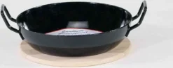 Krüger Schlemmerpfanne Mit Holzteller Aus Stahl Beschichtet 20cm -Haushaltswaren Store ddf66d6e7278d423e3046a1cd293bf78