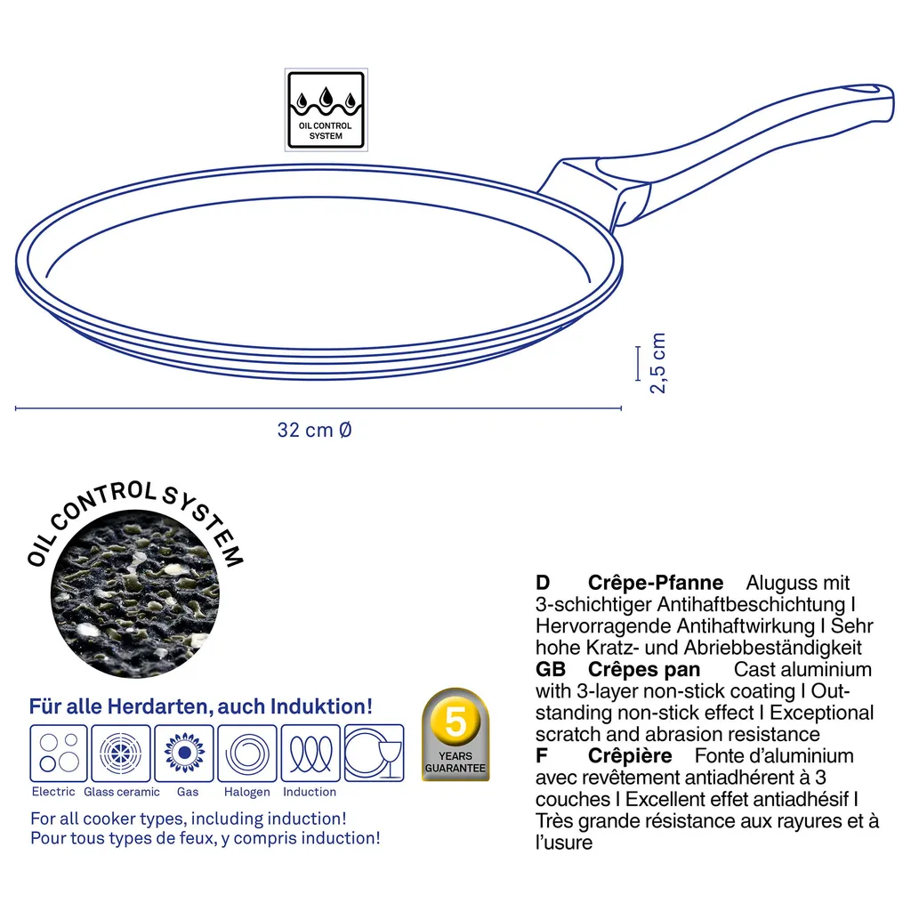 Kela Keuken - Stella Nova Crêpe-Pfanne Ø 32 Cm 7 Kela Keuken - Stella Nova Crêpe-Pfanne Ø 32 Cm – Bild 5