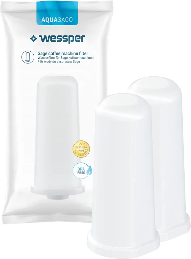 Wessper 2 Stück Wasserfilter Für Sage Kaffeemaschinen | Barista Zubehör Ersatz Für Sage Claro Swiss, Sage Barista Express Pro SES008, SES875,BES920, SES980, SES990, SES810, BES811, SES878, SES880 3 Wessper 2 Stück Wasserfilter Für Sage Kaffeemaschinen | Barista Zubehör Ersatz Für Sage Claro Swiss, Sage Barista Express Pro SES008, SES875,BES920, SES980, SES990, SES810, BES811, SES878, SES880