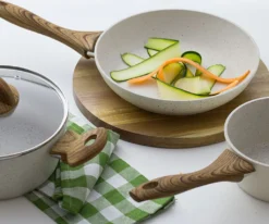 Ambition Nature Topf Mit Deckel 16cm 1200 Ml Aluminium Mehrschichtboden Braun Ecru Pfluon Cookmark (PTFE) Induktionsgeeignet -Haushaltswaren Store df9bf2b822de0a4b089ea63beb5456af