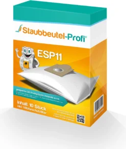 10 Staubsaugerbeutel ESP11 Passend Für Aldi Quigg Eco2 Kompatibel Mit Swirl EIO80