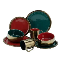 CreaTable 22973 Kombiservice Rustikal Collection Für 4 Personen, Steinzeug, Mehrfarbig (1 Set, 16-teilig) 7 CreaTable 22973 Kombiservice Rustikal Collection Für 4 Personen, Steinzeug, Mehrfarbig (1 Set, 16-teilig) -Haushaltswaren Store e118f804c87e9c218220c728a8364be0