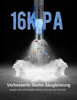 DAYNEE® Handstaubsauger Akku, Kabellos, Beutellos, Akkusauger,Auto Staubsauger,Handsauger, 16000Pa Akku Staubsauger Mit Ladestation, Bis Zu 25 Minuten Laufzeit, Inkl. 3 Waschbarer HEPA-Filter Für Auto, Tierhaare, Zuhause, Küche -Haushaltswaren Store e17ceeaf24436b7dc2d952c2842d78d2