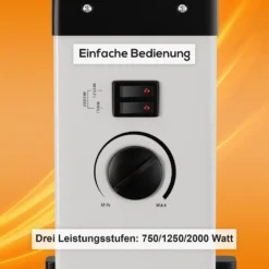 Tronitechnik KH-101 Heizgerät Konvektor Radiator Heizung Stufenlose Thermosteuerung (750W / 1.250W / 2.000W) -Haushaltswaren Store e1c4b86c3fdcc8ba00c7315b9ad78537