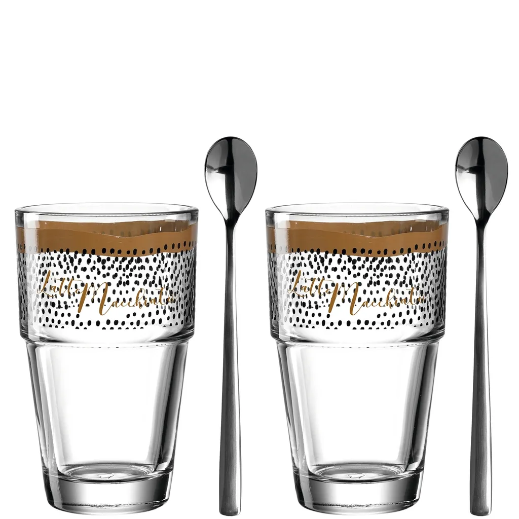 LEONARDO 043478, Gold, Transparent, Glas, Rund, 2 Stück(e), Klar, 410 Ml 3 LEONARDO 043478, Gold, Transparent, Glas, Rund, 2 Stück(e), Klar, 410 Ml